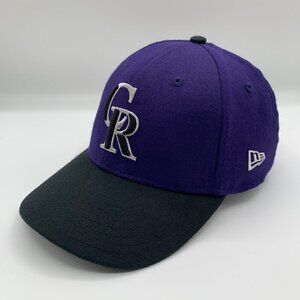 Colorado Rockies MLB Purple Black New Era Wool Blend Strapback Adjustable Hat